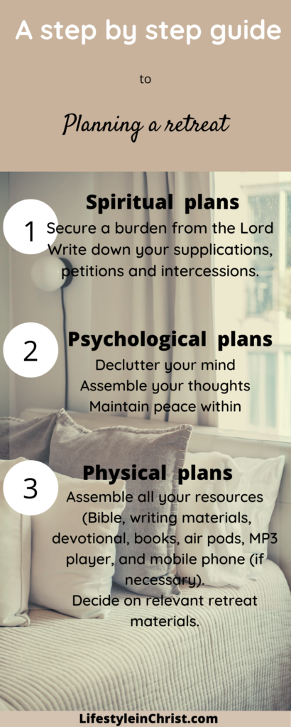 A woman packing her bags to go for a christian retreat